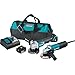 Makita DK0061MX1 18V LXT Lithium-Ion Brushless Cordless 4-1/2? Paddle Switch Grinder Kit (4.0Ah) w/corded 4-1/2? Angle Grinder