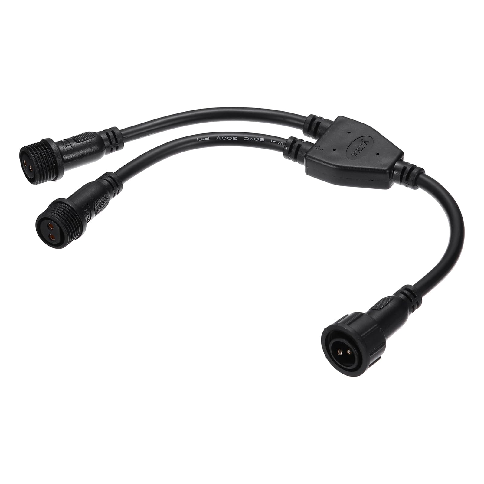 MECCANIXITY 2-Core 2 Pin Y Splitter Connector, 30cm 18AWG IP65 Y