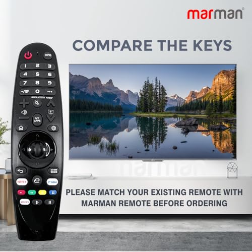 Image of marman Compatible with LG TV Magic Remote Control Model MR20GA - Non Voice Remote for Curved Frame Series LED FHD UHD smart 4K 32 43 55 65 Inch TV - Match Remote Keys with Existing Remote Control