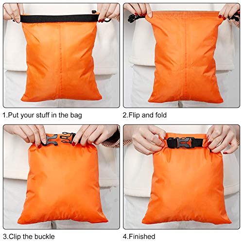 Waterdichte tas voor buiten, droge tas, voor kajakken, wandelen, boot, zwemmen, vissen, rafting, kano, 6 stuks - Afbeelding 5