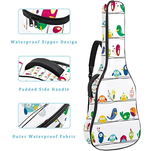 Cute Bees Full Size Guitar Case, rembourré de protection pour guitare acoustique classique, Multicolore 07, 42.9×16.9×4… - Les Beatles, Paul McCartney, John Lennon, RIngo Starr, George Harrison Cute Bees Full Size Guitar Case, rembourré de protection pour guitare acoustique classique, Multicolore 07, 42.9x16.9x4… – Image 5