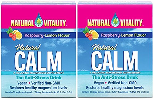 Natural Vitality Natural Calm Anti Stress Drink (Raspberry Lemon, 60 Packets)