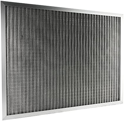 Aluminum Electrostatic Air Filter Replacement (18" x 24" x 1"), Furnace Central AC Filter, Washable Metal HVAC Air Filter