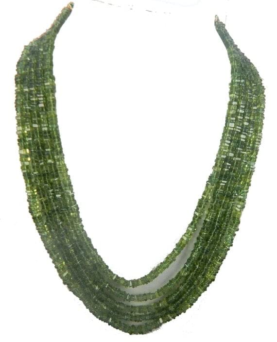 Apatite verte heishi 4x5mm perles naturelles haut de gamme pour joaillerie