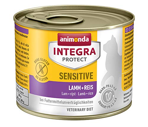 Animonda Integra Protect Sensitive Régime chat Doublure de Nourriture à aliments Allergie- Pack de 6