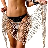 falda crochet facilisimo Ligero y transpirable: confeccionado con material de crochet de alta calidad, este pareo ofrece excelente transpirabilidad y comodidad, lo que garantiza que te mantengas fresco y relajado todo el día bajo el sol.