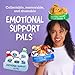 Emotional Support Ghosts by Relatable, Cuddly Plush Collectibles and Cute Stuffed Animals, Spooky Halloween Ghost Plushies and Fun Trick or Treat Toys, Includes 5 Plushies with Carrying Basket