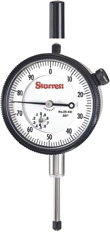 Starrett 25 Series Dial Indicator, 0-1" Range, .001" Graduation