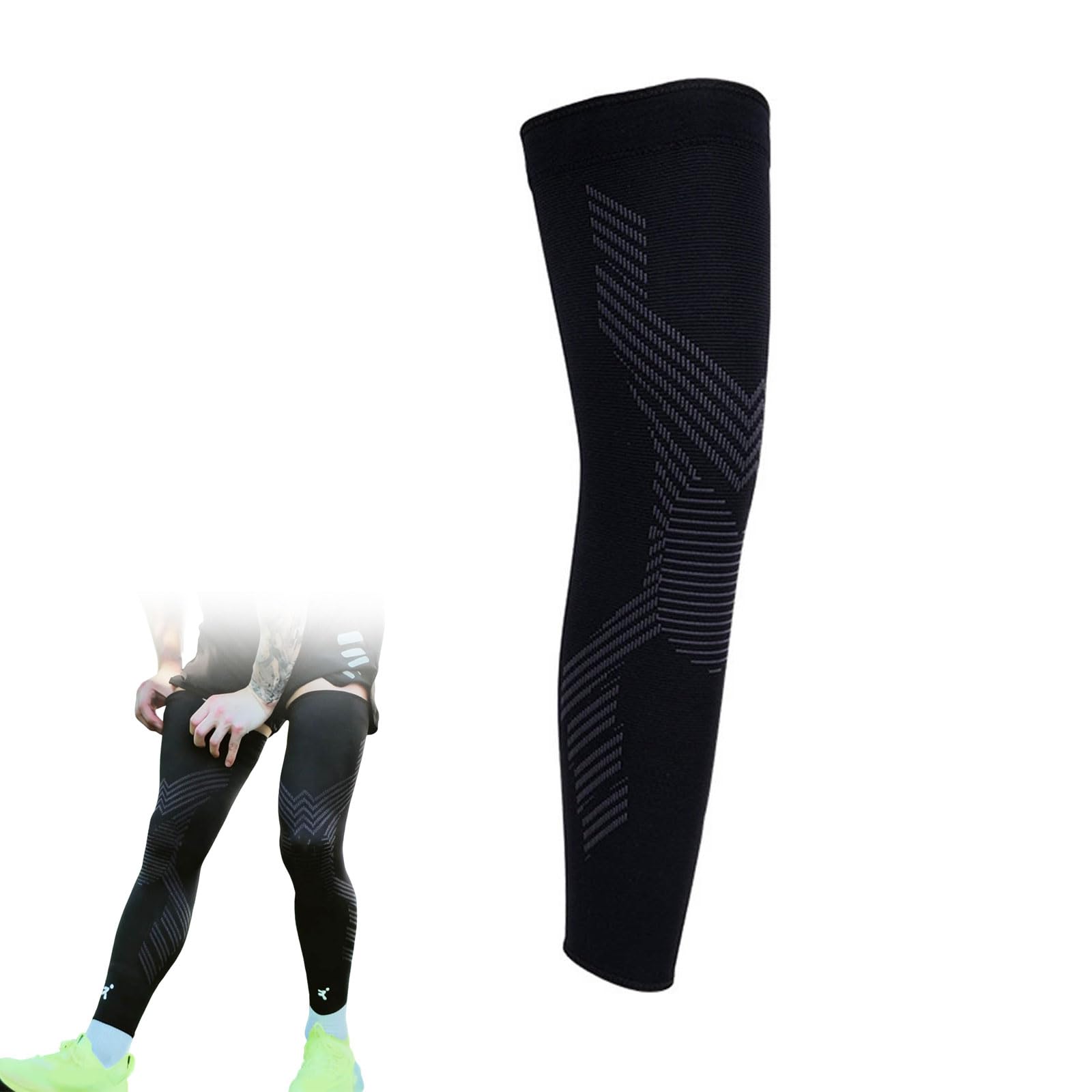 Reabtec Knee Support Men, Knitec V2- Leg Compression Sleeve for Knees and Legs, Reabtec Knee Supports Men, Anti-Slip, Breathable for Mens & Women Running, Cycling, Fitness, Gym, Sports