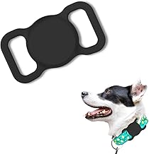 Crysendo Keychain Compatible with Airtag Keychain | AirTag APL Key Ring Holder Case Shockproof Anti-Fall Dust Proof (Leather Black) (Airtag Not Included)