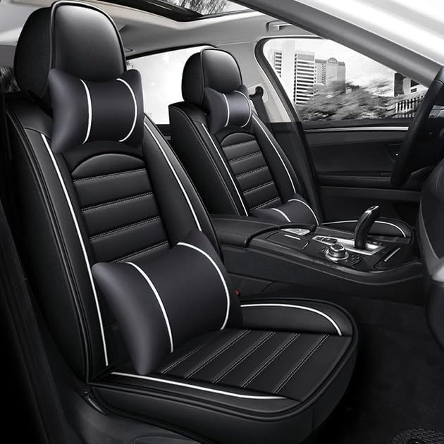 Car Seat Covers for Renault Master 2021–2025 2026, Auto Vehicle Protector with Headrest and Lumbar Pillow, Breathable Striated Interior Accessories, Non-Slip Airbag Compatible