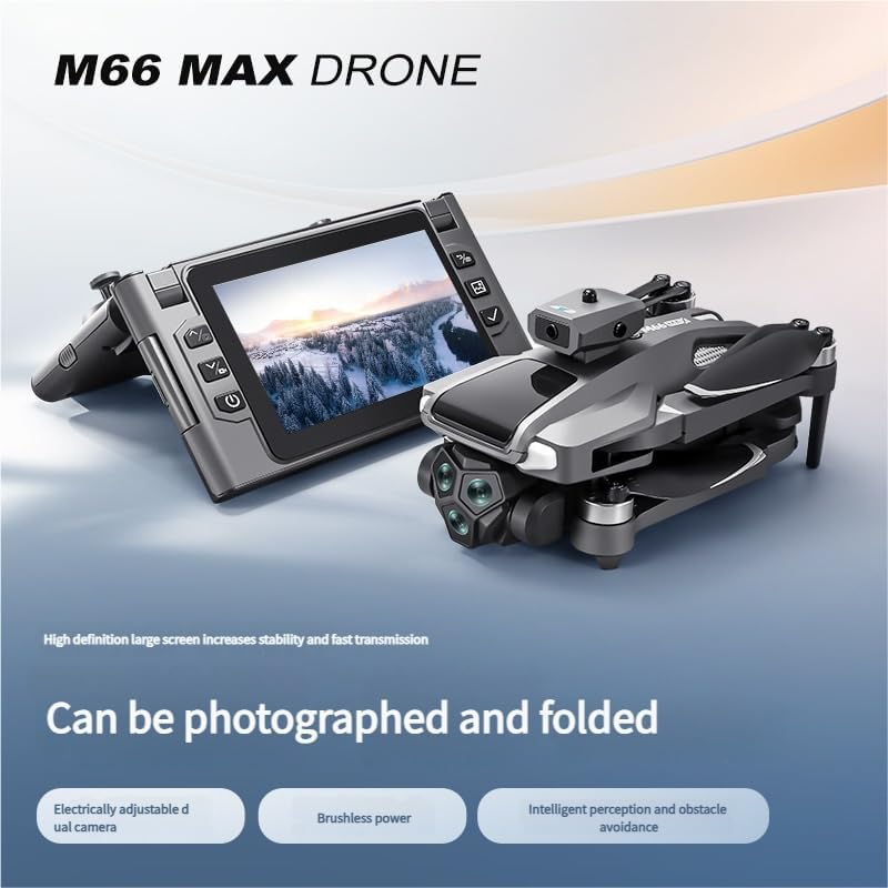 M66 MAX Drone Folded and Unfolded