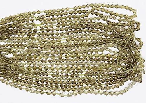 Quartz citron perles facettées 3-4mm pierres naturelles - 5