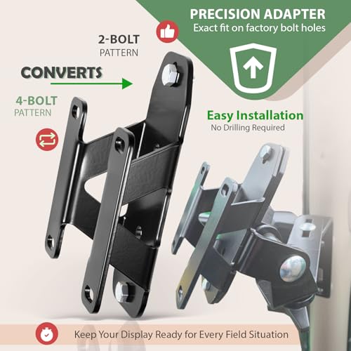 Image of Camoo Heavy-Duty Display Mount Bracket for John Deere 4640 & 4240 Universal Monitors Gen 4, Gen 5 & Gen 5+,VESA 75x75 Display Mount for Corner Post Support Mount