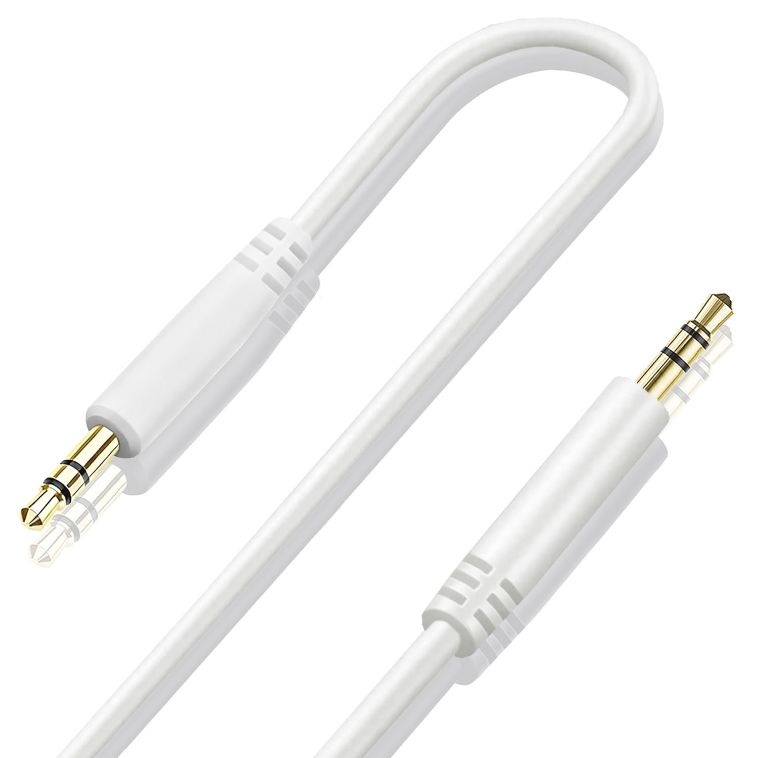Beats Headphones Replacement Audio Cable Cord, Aux 3.5mm to 3.5mm Wire for Beats Solo2 Solo3 Studio3 Wireless HD Pro by Dr. Dre Sony WH-1000XM4 WH-1000XM5 WH-CH720N Headphones (No Mic)- White