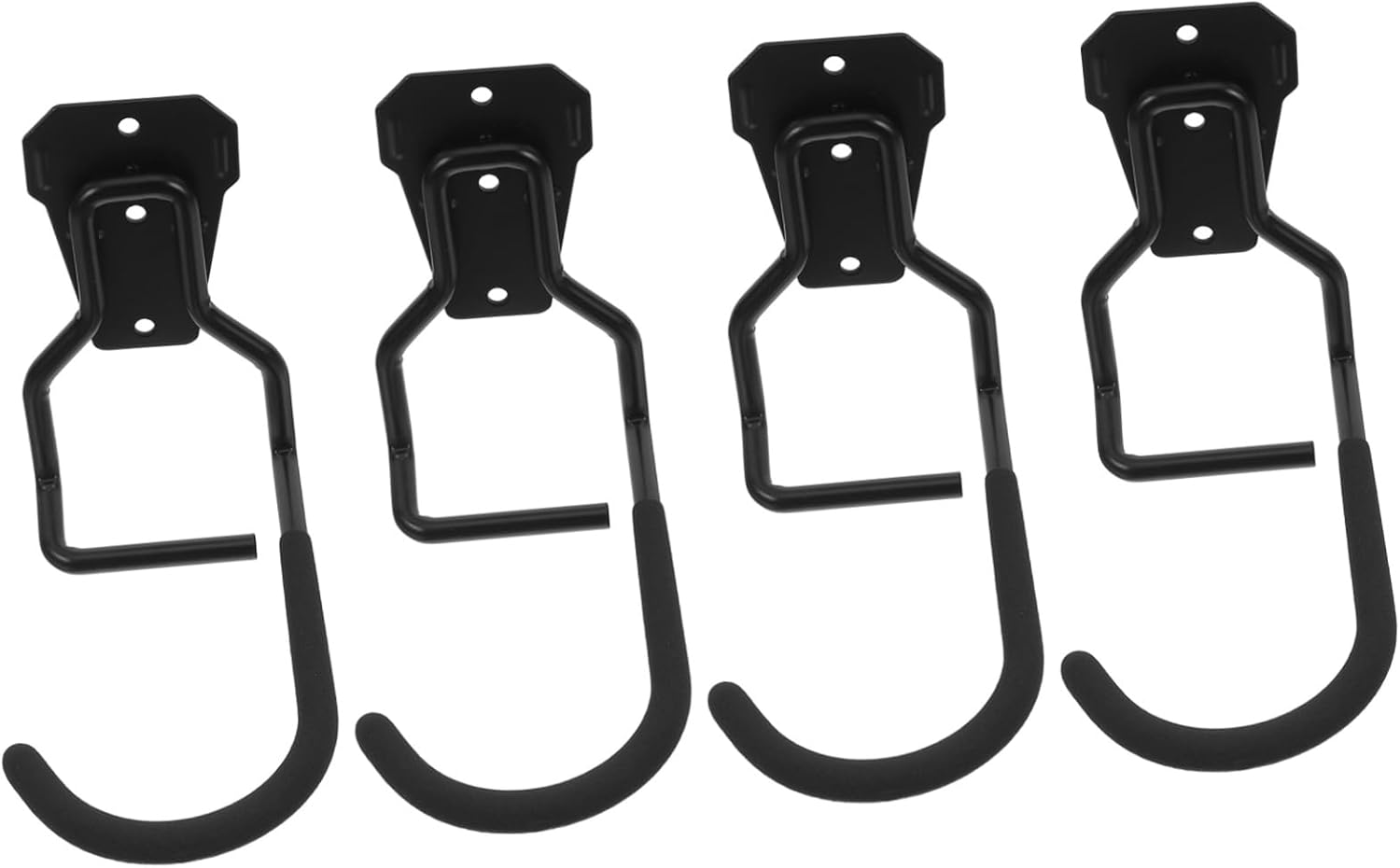 jojofuny 4pcs Garage Wall Hooks Durable Storage Rack for Bicycle and Tool Organization Space Saving Wall Mounted Design for Garden and Garage Equipment