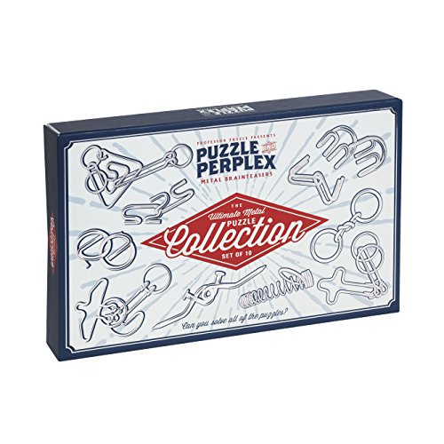 Professor PUZZLE Coleção Perplex de Professor – 10 quebra-cabeças de metal/jogos de Teaser cérebro, multicolorido (PX2041)
