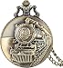 FHISD Orologio da Taschino Orologio da Taschino Antico Orologio da Taschino al Quarzo con Locomotiva Anteriore del Treno per Uomo Collana Orologi da Taschino Regalo Regalo di Ringraziamento di Nat