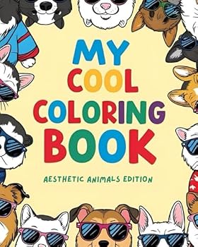 Paperback MY COOL COLORING BOOK: aesthetic animals edition Volume 1 Book