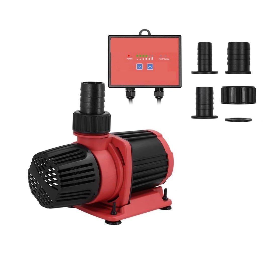 Bomba de Agua frecuencia Variable 55 W 6000 L/H, Bomba Sumergible Ultra silenciosa 25 dB para Cascada Estanque Koi Acuario Grande Fácil de Limpiar