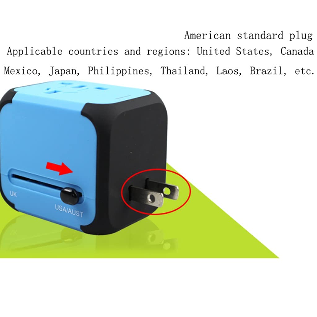 Gniazdo międzynarodowe przetwornice International Plug Converter, Gniazdo Travel Travel Carger, Międzynarodowa ładowarka AC. Adapter wtyczki z 2 Usb. adapter wtyczki zasilania