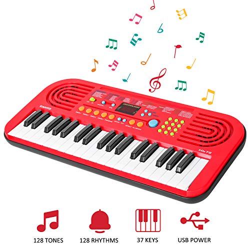 M SANMERSEN Keyboard Piano for Kids 37-Key Portable Keyboard Piano Kids Electronic Piano Keyboard