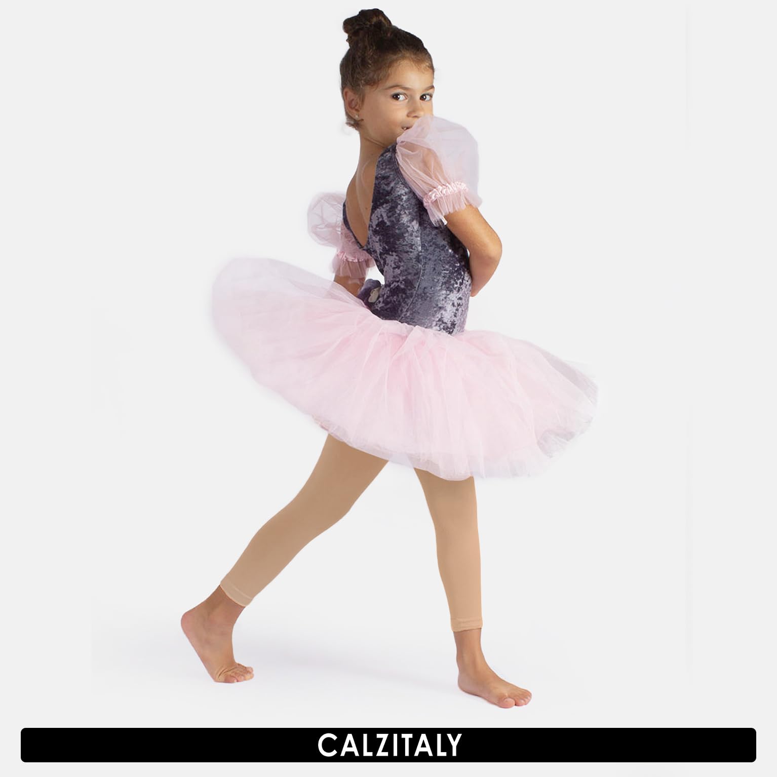 CALZITALY Leggings de Danza para Bebés 60 Den Pack 2 Pares