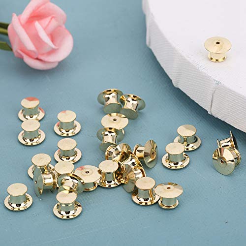 50 Unidades de Pinos de Broche, Fechos de Travamento para Bolsas, Chapéus, Crachás e Alfinetes de Li