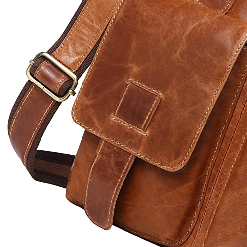 Briefcases Messenger Bags Laptop Bag Men Genuine Leather Handbag Male Cowhide Leather Shoulder Bag Men Vertical Briefcase Tote Crossbody Bag4