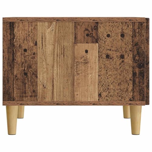 Table basse avec tiroirs en bois vieilli table d'appoint de salon
