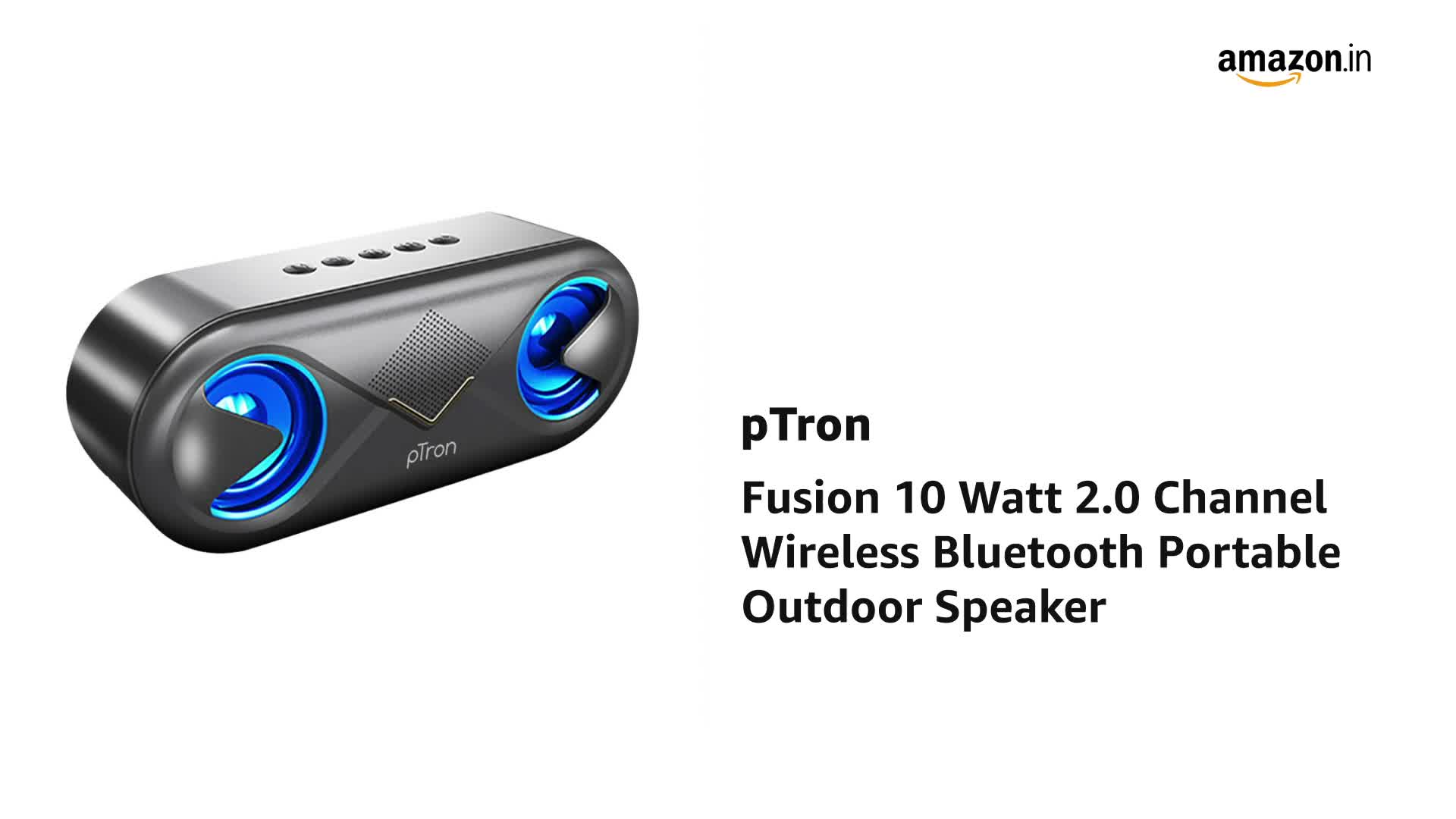 PTron Fusion 10 Watt 2.0 Channel 