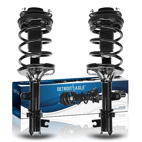 Image of Detroit Axle - Pair Front Struts for 2005-2009 Hyundai Tucson, 2005-2010 Kia Sportage, 2 Ready Struts w /Coil Spring Assembly 2006 2007 2008 Replacement Suspension