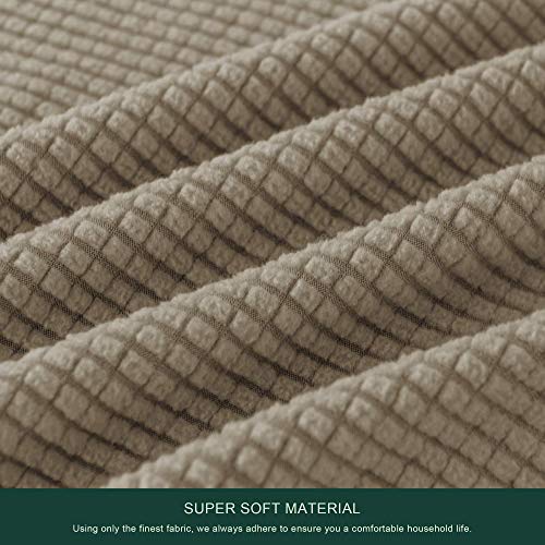 image for CHUN YI Stretch Ottoman Slipcover Rectangle Storage Stool Cover with E