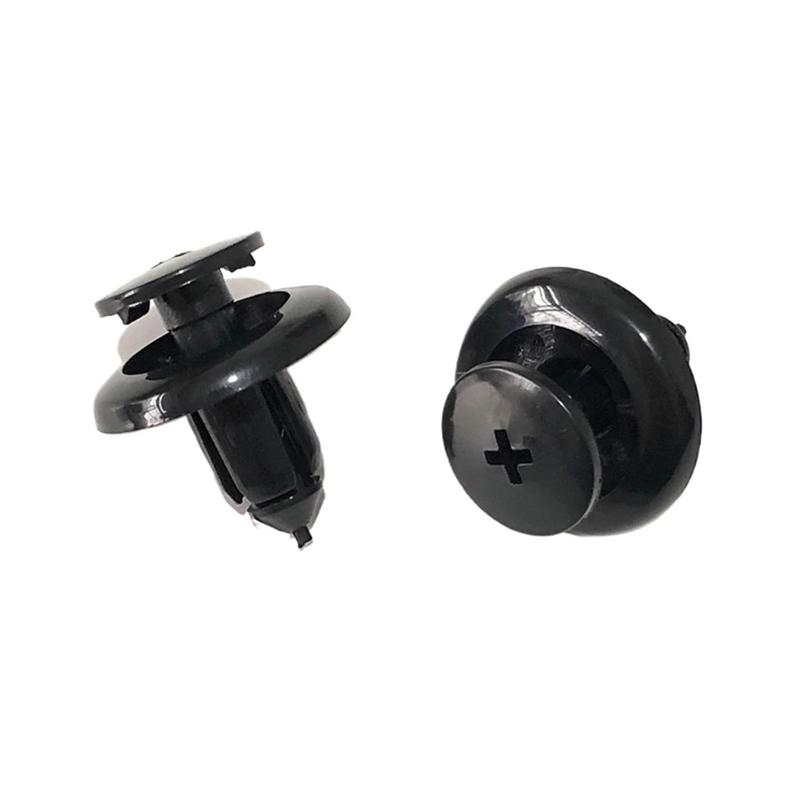 NLNKDTDPAK 20/50Pcs Black 8mm Hole Push in Type Fastener Rivets Fender Clips Fit for Mazda Plastic Trim Retainer Door Fasteners BC1D56145(20pcs)