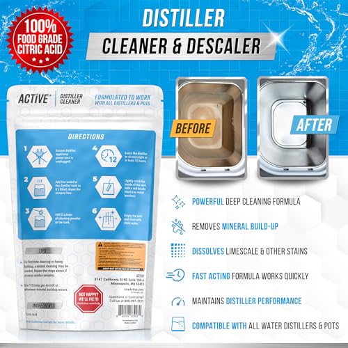 Citric Acid Cleaner for Water Distillers - 2 Lb Bulk Descaler Powder