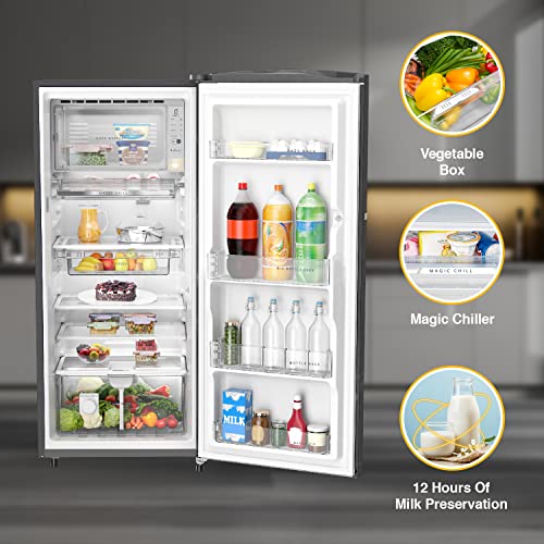 Image of Whirlpool 274 L 4 Star Inverter Direct-Cool Single Door Refrigerator (305 IMPRO PLUS PRM 4S INV ALPHA STEEL-Z, Alpha Steel, Auto Defrost Technology, 2023 Model)