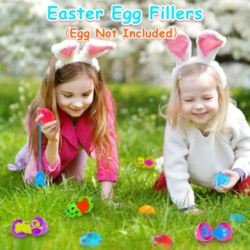 Easter Sticky Hands Toys Gifts for Kids,20 Pack Easter Egg Fillers Party Favors for Toddlers,Non Candy Easter Basket Pinata Goodie Gift Bags Stuffers,Classroom Prizes Treats Essentials for Boys Girls - image 3