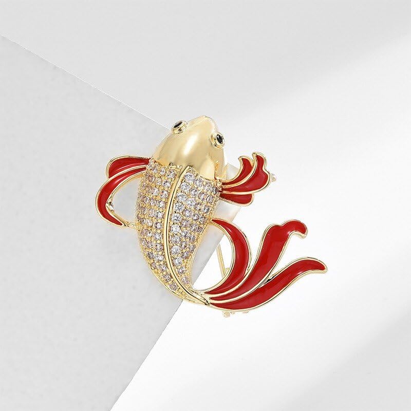 Image of Animal Brooch for Women Girls 18k Gold Plated Animal Brooch Pin Rhinestone Animal Brooch Lapel Pin Jewelry Thanksgiving Day Birthday Wedding Gifts for Mom Wife