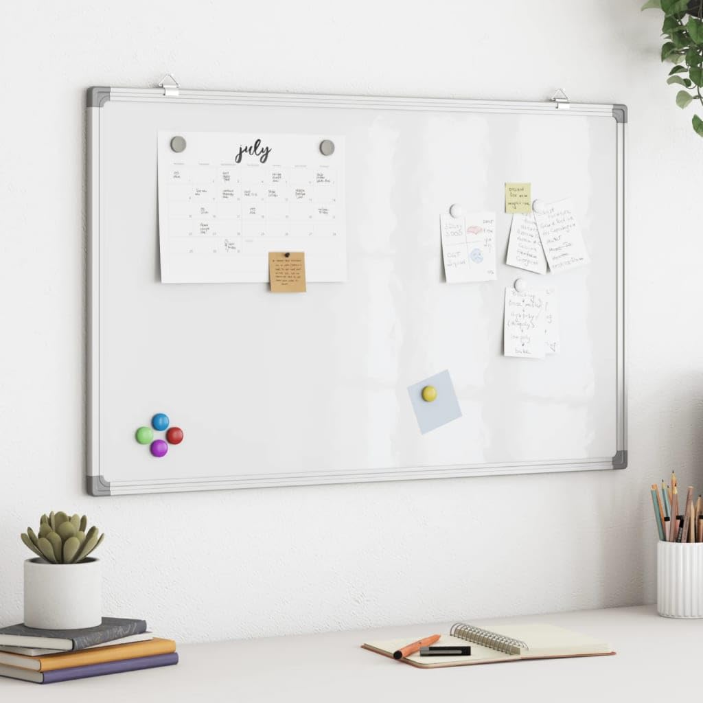 Generisch Magnetisches Whiteboard 100x60x1,7 cm Aluminium,Bürobedarf,Präsentationsbedarf,Ausstellungstafeln-4005350