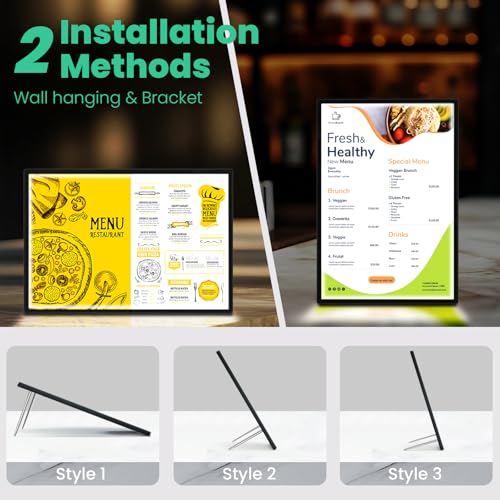 Affichage de menu publicitaire rétroéclairé LED haute clarté visuelle - 5