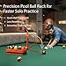 EYLOFORA Precision Pool Ball Rack, Training Rack for Solo Practice, Holds 15 Balls, Pool Triangle Rack for Accuracy & Cue Control, Billiards and Snooker Practice Tool with Maintenance Kit (Orange)