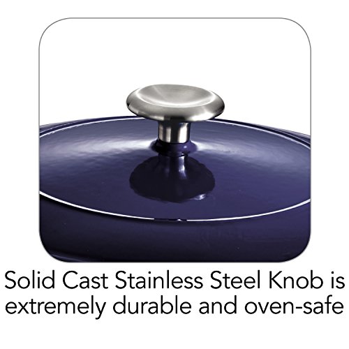 Tramontina Enameled Cast Iron Covered Dutch Oven Gradated Cobalt 5.5-Quart, 80131/075Ds #TOP6