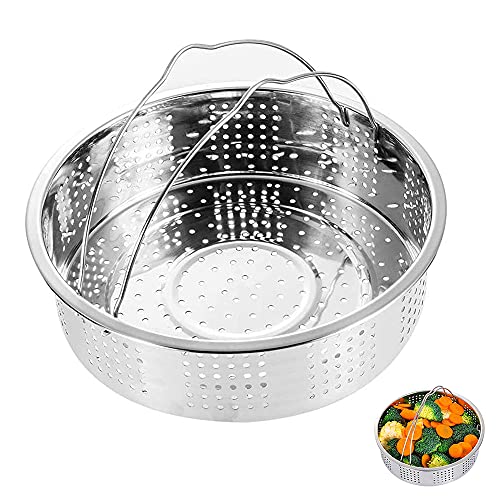 XYJJ Accesorios Vapor Acero Inoxidable, Cesta Vapor Acero Inoxidable, Vaporeras para Ollas, Cesta Vaporera de Verduras, Steamer Cesta para Cocinar, para Cocinar la Cesta Vaporera de Verduras, Plata