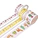 60 Rolls Vintage Washi Tape Floral Cactus Flamingo Goat Kawaii Cool Masking Paper Tapes Japanese Cute Sakura Moon Succulent Flower Sushi Food Fruit Fun Adhesive Art Craft Scrapbook Hobby Kit Set