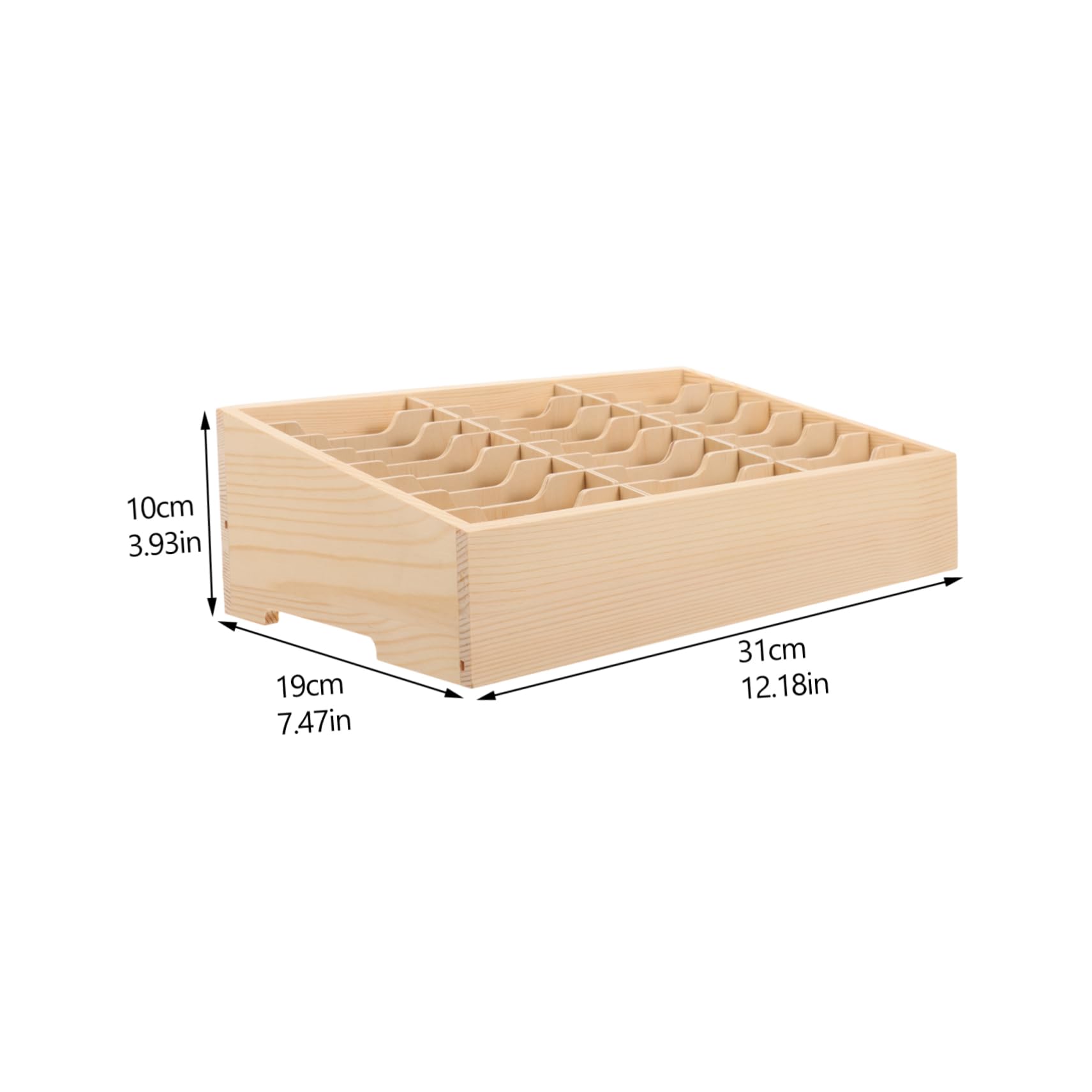 Caja Organizadora de Madera para Teléfonos con Múltiples Compartimentos Soporte Escritorio Seguro y Pulido para Oficina Aula y Sala de Reuniones Gestión Ordenada de Móviles y