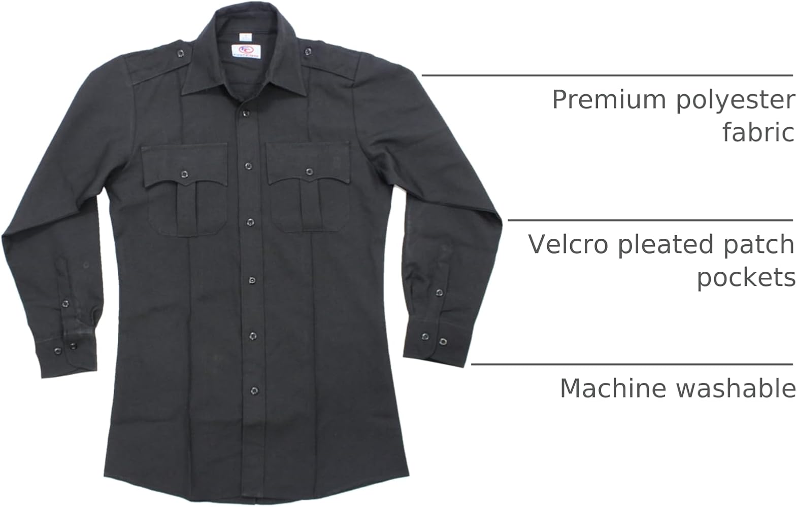 Amazon.com: First Class 100% Polyester Long Sleeve Men's