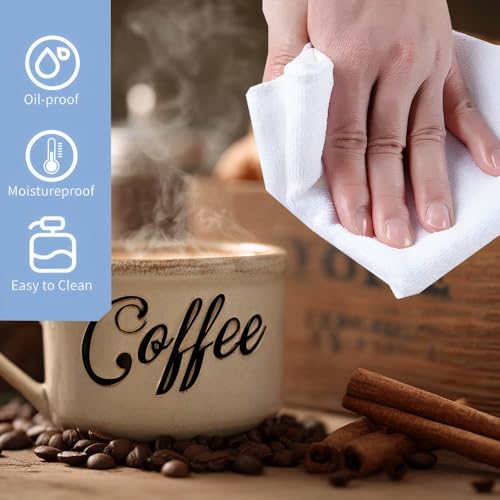 Image of Coffee Cup Croissant Backsplash Peel and Stick, 30x16 in