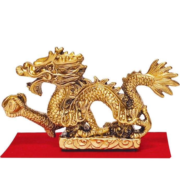 龍の置物　金龍 Amazon.co.jp: 龍の置物 五本爪 龍神 守り神 昇運金龍 玄関