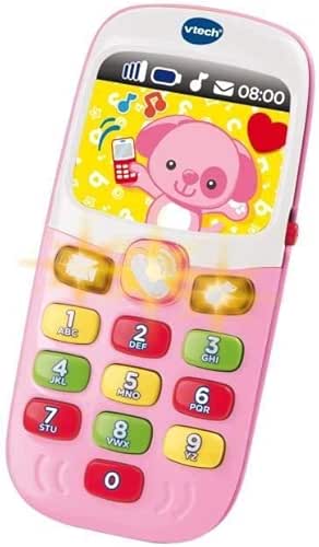 VTech - Baby Smartphone Bilingue Rose, Téléphone Bébé, Jouet d'Éveil