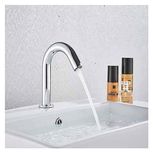 Robinet de lavabo automatique noir mat au design épuré pour vasque